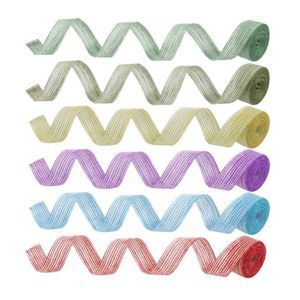 ✨2/$25✨ 6 Rolls Burlap Ribbon